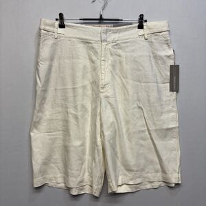 NWT Soft Surroundings Shifting Sands Linen Bermuda Shorts Size 1X Women C066 -25